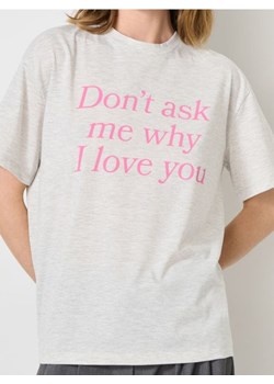 Sinsay - Koszulka z krótkim rękawem - szary ze sklepu Sinsay w kategorii Bluzki damskie - zdjęcie 187609967