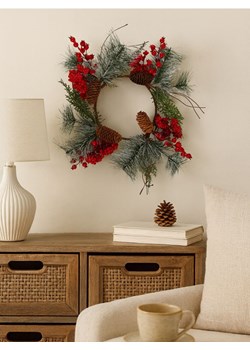 Sinsay - Świąteczny wieniec dekoracyjny - wielobarwny ze sklepu Sinsay w kategorii Dekoracje bożonarodzeniowe - zdjęcie 187610066