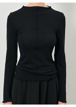 Sinsay - Bluzka z falbankami - czarny ze sklepu Sinsay w kategorii Bluzki damskie - zdjęcie 187610069