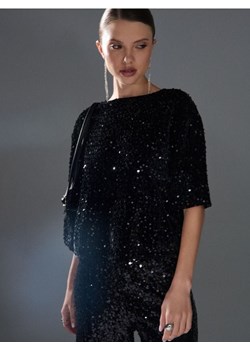 Sinsay - Bluzka z połyskującymi cekinami - czarny ze sklepu Sinsay w kategorii Bluzki damskie - zdjęcie 187610099