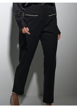 Sinsay - Spodnie z biżuteryjnymi elementami - czarny ze sklepu Sinsay w kategorii Spodnie damskie - zdjęcie 187610129