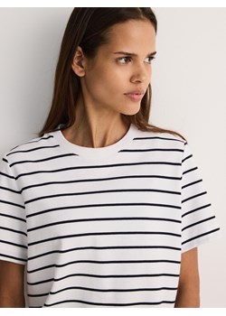 Reserved - T-shirt z bawełny merceryzowanej - wielobarwny ze sklepu Reserved w kategorii Bluzki damskie - zdjęcie 187610846