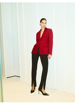 Reserved - Marynarka z wełną - czerwony ze sklepu Reserved w kategorii Marynarki damskie - zdjęcie 187611056