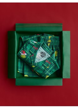 Reserved - Świąteczna piżama Grinch - zielony ze sklepu Reserved w kategorii Piżamy dziecięce - zdjęcie 187611065