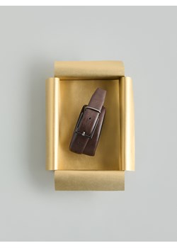 Reserved - Pasek z łączonych materiałów - bordowy ze sklepu Reserved w kategorii Paski męskie - zdjęcie 187611097