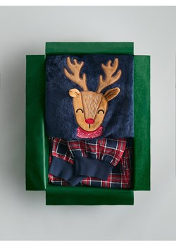 Reserved - Świąteczna piżama z reniferem - granatowy ze sklepu Reserved w kategorii Piżamy dziecięce - zdjęcie 187611119
