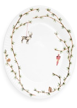 Kähler Talerz &quot;Hammershøi&quot; w kolorze biało-zielonym do serwowania - 34 x 27 cm ze sklepu Limango Polska w kategorii Misy i tace dekoracyjne - zdjęcie 187612769