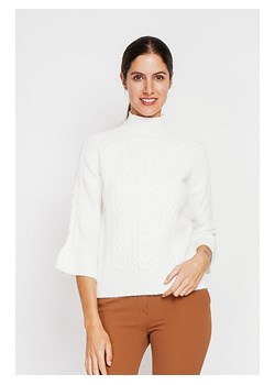 ASSUILI Sweter w kolorze białym ze sklepu Limango Polska w kategorii Swetry damskie - zdjęcie 187612999