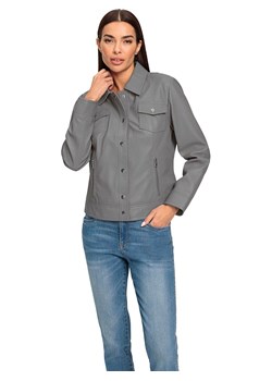 Heine Skórzana kurtka w kolorze szarym ze sklepu Limango Polska w kategorii Kurtki damskie - zdjęcie 187613149