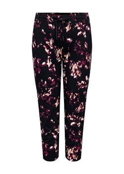 ONLY Carmakoma Spodnie w kolorze czarno-fioletowym ze sklepu Limango Polska w kategorii Spodnie damskie - zdjęcie 187613565