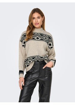 ONLY Sweter w kolorze kremowo-czarnym ze sklepu Limango Polska w kategorii Swetry damskie - zdjęcie 187613568
