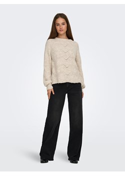 ONLY Sweter w kolorze beżowym ze sklepu Limango Polska w kategorii Swetry damskie - zdjęcie 187613575