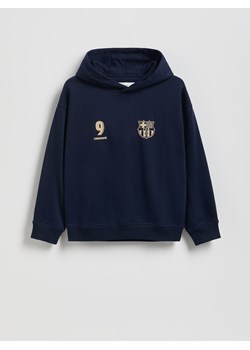 Reserved - Bluza FC Barcelona Lewandowski - granatowy ze sklepu Reserved w kategorii Bluzy chłopięce - zdjęcie 187614328
