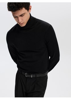 Reserved - Pasek z łączonych materiałów - czarny ze sklepu Reserved w kategorii Paski męskie - zdjęcie 187614337
