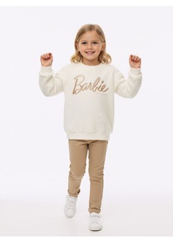Sinsay - Bluza crewneck z napisem Barbie - kremowy ze sklepu Sinsay w kategorii Bluzy dziewczęce - zdjęcie 187615385
