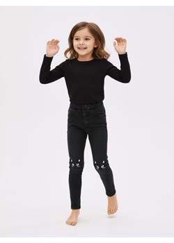 Sinsay - Jegginsy z efektem sprania - czarny ze sklepu Sinsay w kategorii Spodnie dziewczęce - zdjęcie 187615387