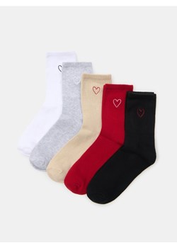 Sinsay - Długie skarpetki 5 pack - wielobarwny ze sklepu Sinsay w kategorii Skarpetki damskie - zdjęcie 187615397