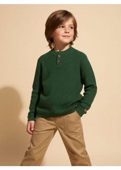 Sinsay - Bawełniany sweter - zielony ze sklepu Sinsay w kategorii Swetry chłopięce - zdjęcie 187615426