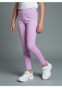 Sinsay - Legginsy wykończone delikatnie kolorowym tiulem - niebieski ze sklepu Sinsay w kategorii Spodnie dziewczęce - zdjęcie 187615445