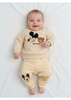 Sinsay - Spodnie z polarem w środku Mickey Mouse - kremowy ze sklepu Sinsay w kategorii Odzież dla niemowląt - zdjęcie 187615447