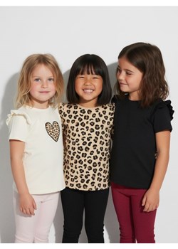 Sinsay - Bawełniana koszulka z falbanami 3 pack - wielobarwny ze sklepu Sinsay w kategorii Bluzki dziewczęce - zdjęcie 187615477