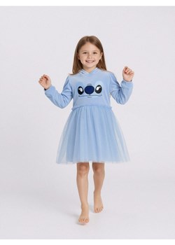Sinsay - Sukienka dresowa z kapturem Stitch - niebieski ze sklepu Sinsay w kategorii Sukienki dziewczęce - zdjęcie 187615528
