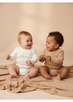 Sinsay - Body 2 pack - kremowy ze sklepu Sinsay w kategorii Odzież dla niemowląt - zdjęcie 187615537