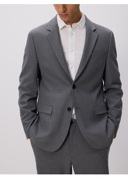 Reserved - Marynarka regular z dodatkiem wiskozy - ciemnoszary ze sklepu Reserved w kategorii Marynarki męskie - zdjęcie 187616727