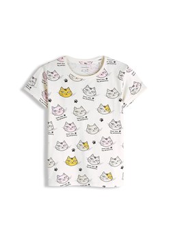 GATE Bawełniana koszulka z nadrukiem 7Y ze sklepu gateshop w kategorii Bluzki dziewczęce - zdjęcie 187616876