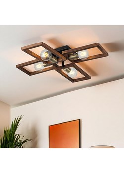 Opviq Lampa sufitowa w kolorze brązowo-czarnym - 70 x 11 cm ze sklepu Limango Polska w kategorii Oświetlenie - zdjęcie 187617389
