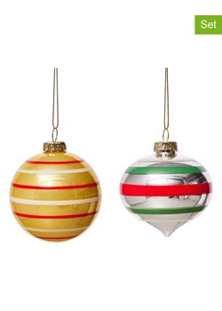 OYOY living design Bombki (2 szt.) ze wzorem ze sklepu Limango Polska w kategorii Dekoracje bożonarodzeniowe - zdjęcie 187617476