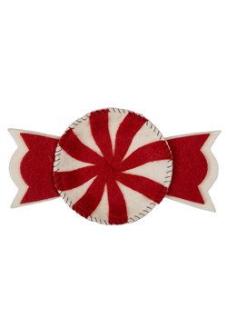 Clayre &amp; Eef Filcowa miska dekoracyjna &quot;Bonbon&quot; w kolorze biało-czerwonym - 30 x 18 cm ze sklepu Limango Polska w kategorii Misy i tace dekoracyjne - zdjęcie 187617487