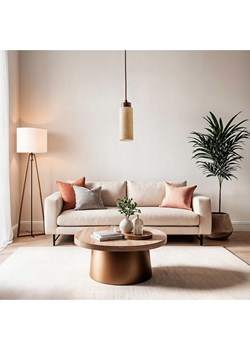 Opviq Lampa wisząca &quot;Babıl&quot; w kolorze beżowo-brązowym - wys. 151 x Ø 6,5 cm ze sklepu Limango Polska w kategorii Oświetlenie - zdjęcie 187617556