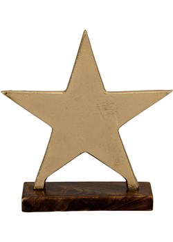 POSIWIO Figurka dekoracyjna &quot;Star&quot; w kolorze złotym - 21 x 21,5 x 6 cm ze sklepu Limango Polska w kategorii Dekoracje - zdjęcie 187617765
