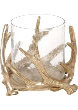 POSIWIO Świecznik &quot;Antlers&quot; w kolorze złotym - wys. 22 x Ø 15 cm ze sklepu Limango Polska w kategorii Świeczniki - zdjęcie 187617768