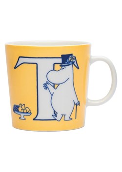 Moomin Kubek jumbo &quot;T&quot; w kolorze biało-pomarańczowym - 400 ml ze sklepu Limango Polska w kategorii Dzbanki i zaparzacze - zdjęcie 187617788
