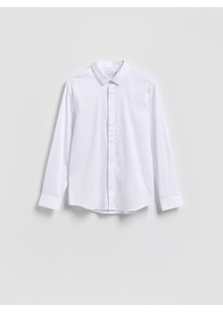 Reserved - Gładka koszula super slim fit - biały ze sklepu Reserved w kategorii Koszule męskie - zdjęcie 187618415