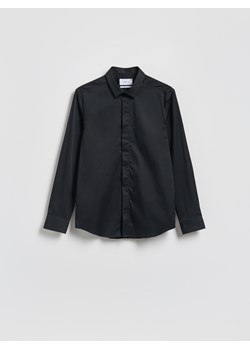 Reserved - Gładka koszula super slim fit - czarny ze sklepu Reserved w kategorii Koszule męskie - zdjęcie 187618417