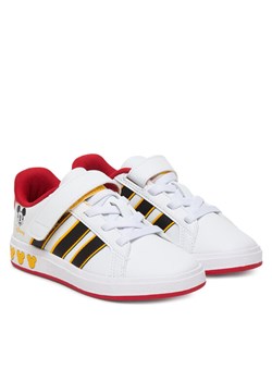 Sneakersy adidas Grand Court Mickey El K JQ8067 Biały ze sklepu eobuwie.pl w kategorii Buty sportowe dziecięce - zdjęcie 187618479