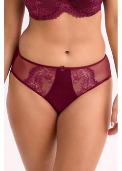 Gaia 1313P Jovana figi z koronkowym panelem bordowy ze sklepu kontri.pl w kategorii Majtki damskie - zdjęcie 187618999