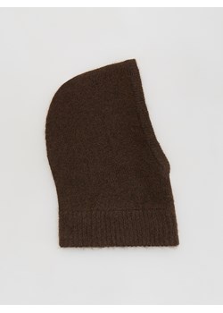 Reserved - Dzianinowa kominiarka - ciemnobrązowy ze sklepu Reserved w kategorii Czapki zimowe damskie - zdjęcie 187619068