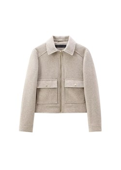 Damska elegancka kurtka przejściowa - Beżowy S ze sklepu Intimica.pl w kategorii Kurtki damskie - zdjęcie 187619838