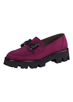 Paul Green Skórzane mokasyny w kolorze fioletowo-czarnym ze sklepu Limango Polska w kategorii Mokasyny damskie - zdjęcie 187619906