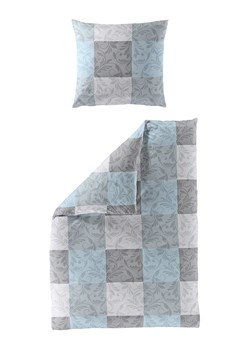 Bierbaum Komplet pościeli flanelowej w kolorze szaro-błękitnym ze sklepu Limango Polska w kategorii Pościele - zdjęcie 187620348