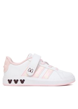 Sneakersy adidas Grand Court Minnie El K JR8134 Biały ze sklepu eobuwie.pl w kategorii Buty sportowe dziecięce - zdjęcie 187620409