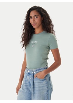 Guess Jeans T-Shirt 180328 Zielony Classic Fit ze sklepu MODIVO w kategorii Bluzki damskie - zdjęcie 187620567