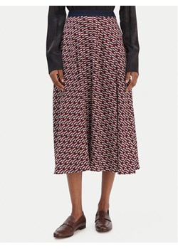 Tommy Hilfiger Spódnica trapezowa WW0WW49373 Bordowy Regular Fit ze sklepu MODIVO w kategorii Spódnice - zdjęcie 187620599
