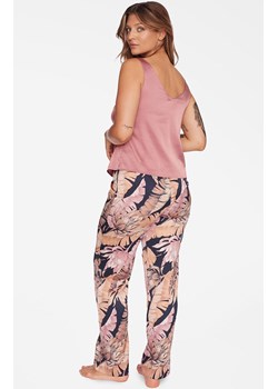 Piżama z szerokimi ramiączkami i długimi nogawkami Ciao 40202-34X, Kolor różowy-wzór, Rozmiar XS, Esotiq ze sklepu Intymna w kategorii Piżamy damskie - zdjęcie 187621228