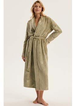 Esotiq długi ciepły szlafrok damski Como 43935-07X, Kolor zielony, Rozmiar L/XL, Esotiq ze sklepu Intymna w kategorii Szlafroki damskie - zdjęcie 187621257