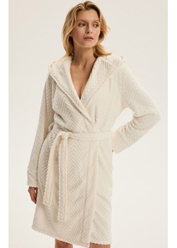 Esotiq krótki szlafrok damskie Corsico 44038-01X, Kolor kremowy, Rozmiar L/XL, Esotiq ze sklepu Intymna w kategorii Szlafroki damskie - zdjęcie 187621296